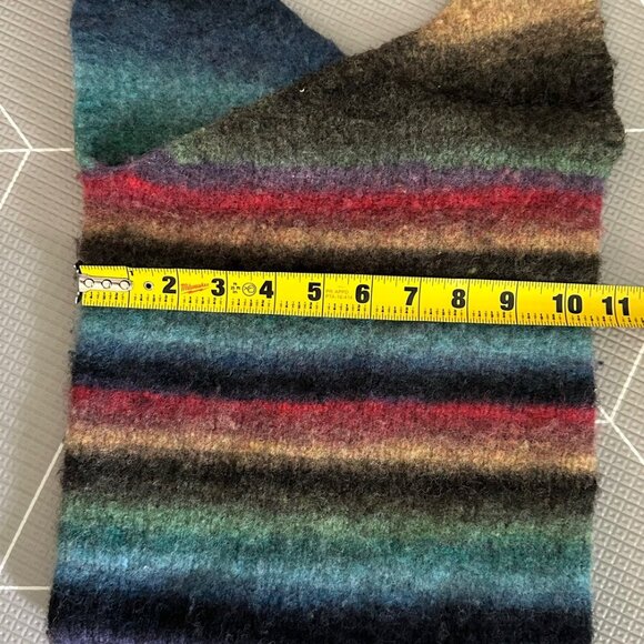 Vintage Handknit Felted Boho Multicolor Crossbody Bag - Picture 6 of 6